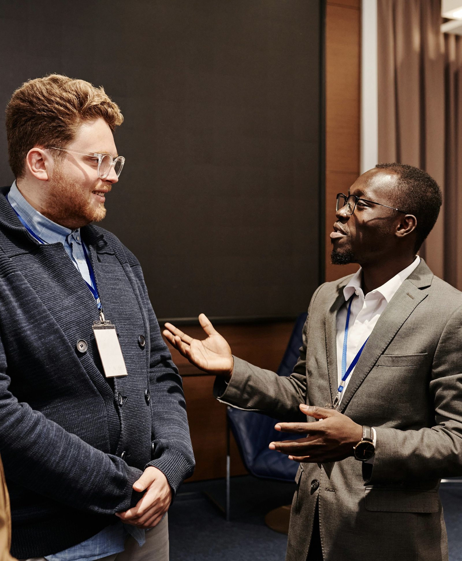 Group networking at a professional event